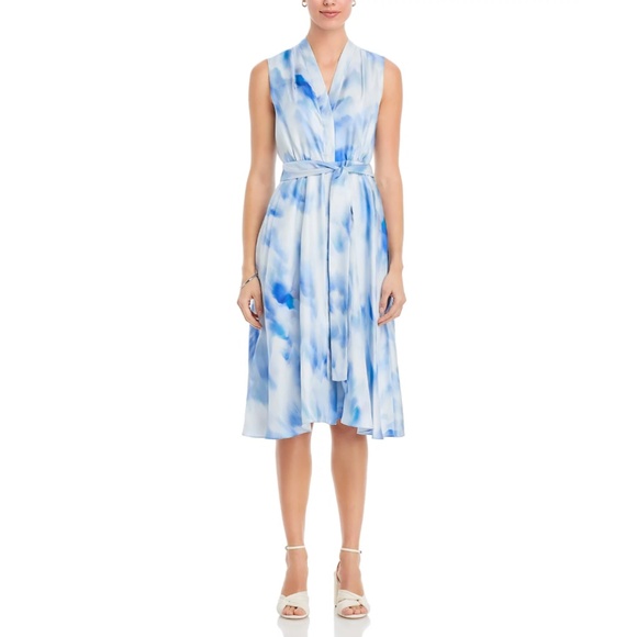 Kobi Halperin Lexa Printed Silk Dress in Sky Multi - Picture 11 of 16